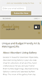 Mobile Screenshot of abundantlivinggallery.com